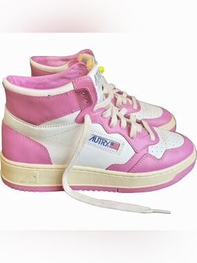 Autry Medalist Mid Pink White Sneakers // WMS EU 40 (9/9.5)